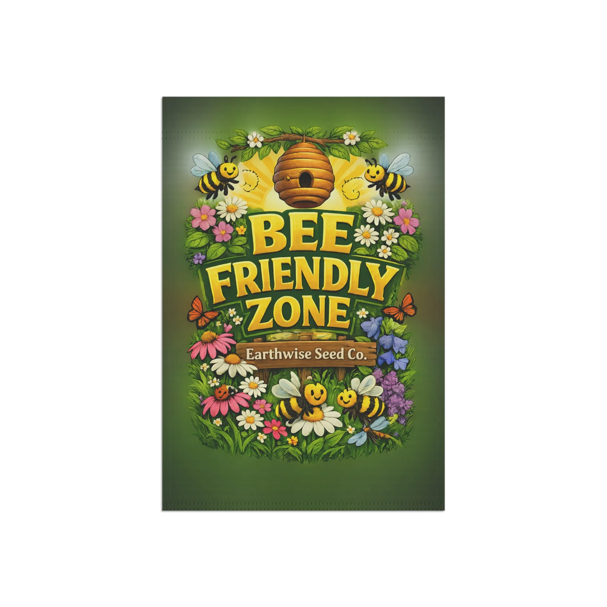 Bee Friendly Garden Flag - Image 4