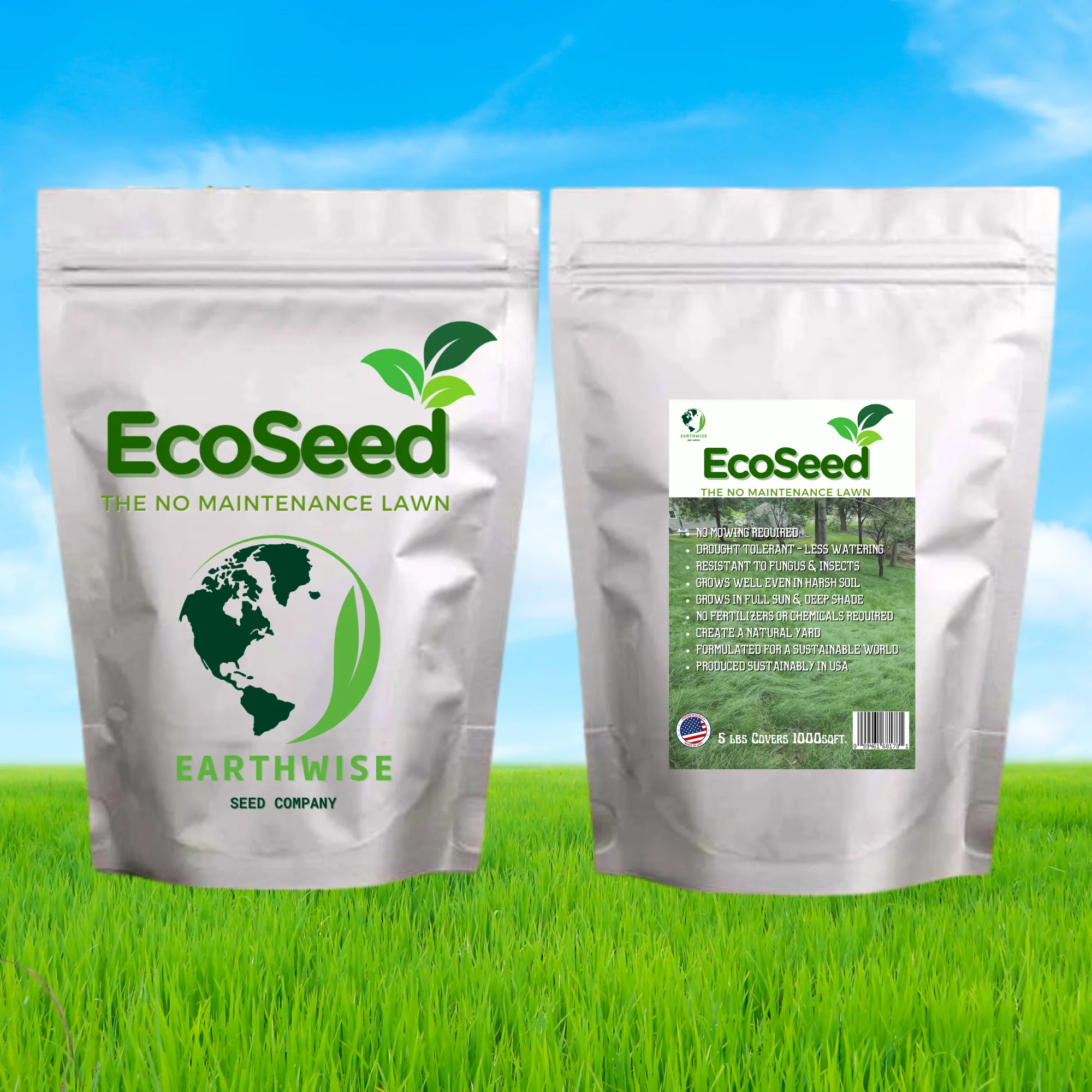 EcoSeed - The No Maintenance Lawn, Fine Fescue Lawn Mix, Eco-Friendly Grass - Image 9